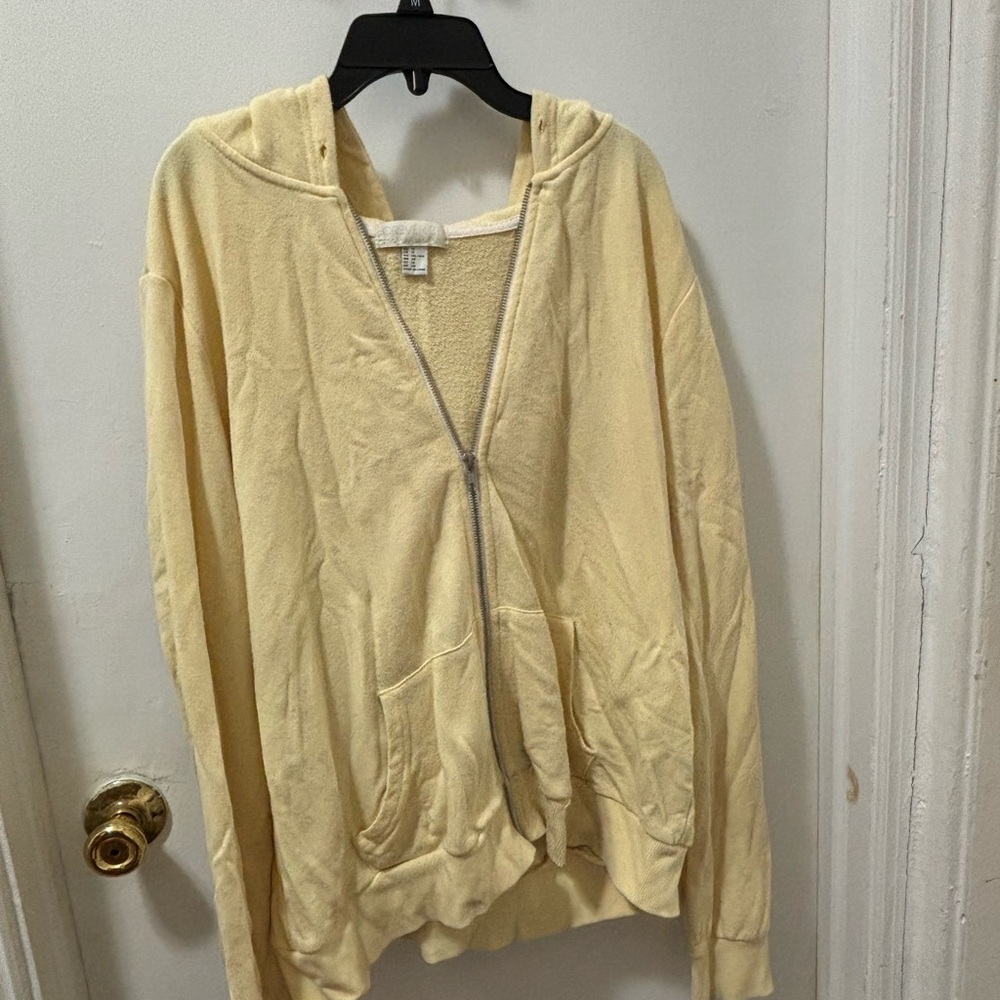 Yellow hoodie